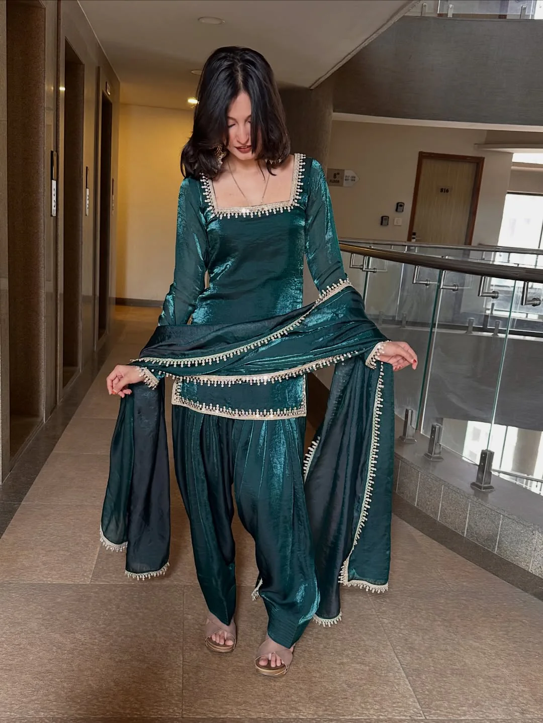 Adaa Party Wear Patiala Suit - Image 3