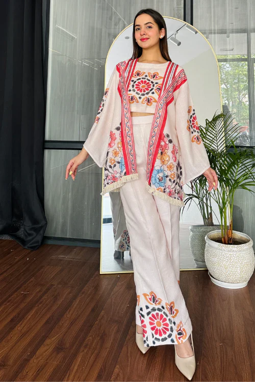 Khanak Trendy Floral Printed Outfit at Best Piece - Image 5