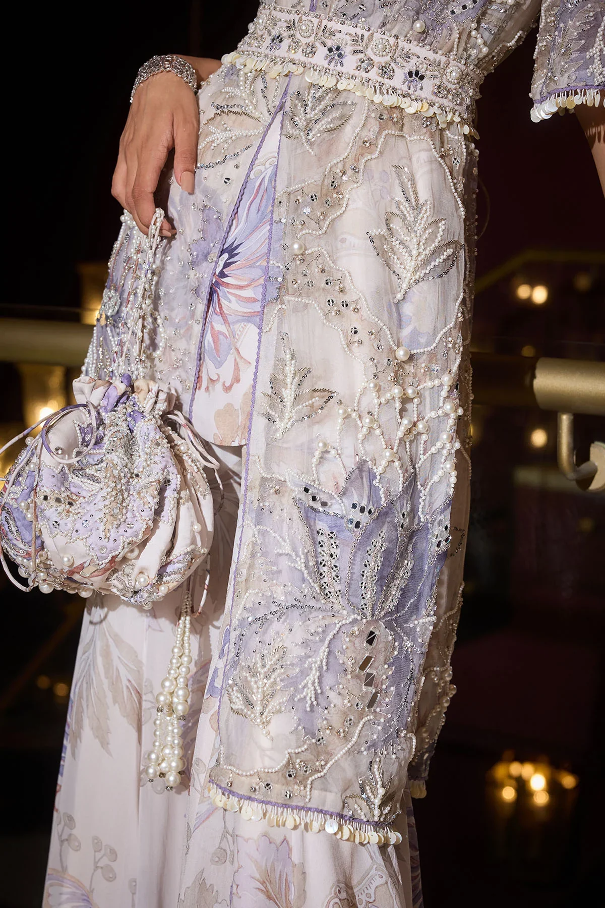 Mahnoor Hand Embroidered Garara Set - Image 5