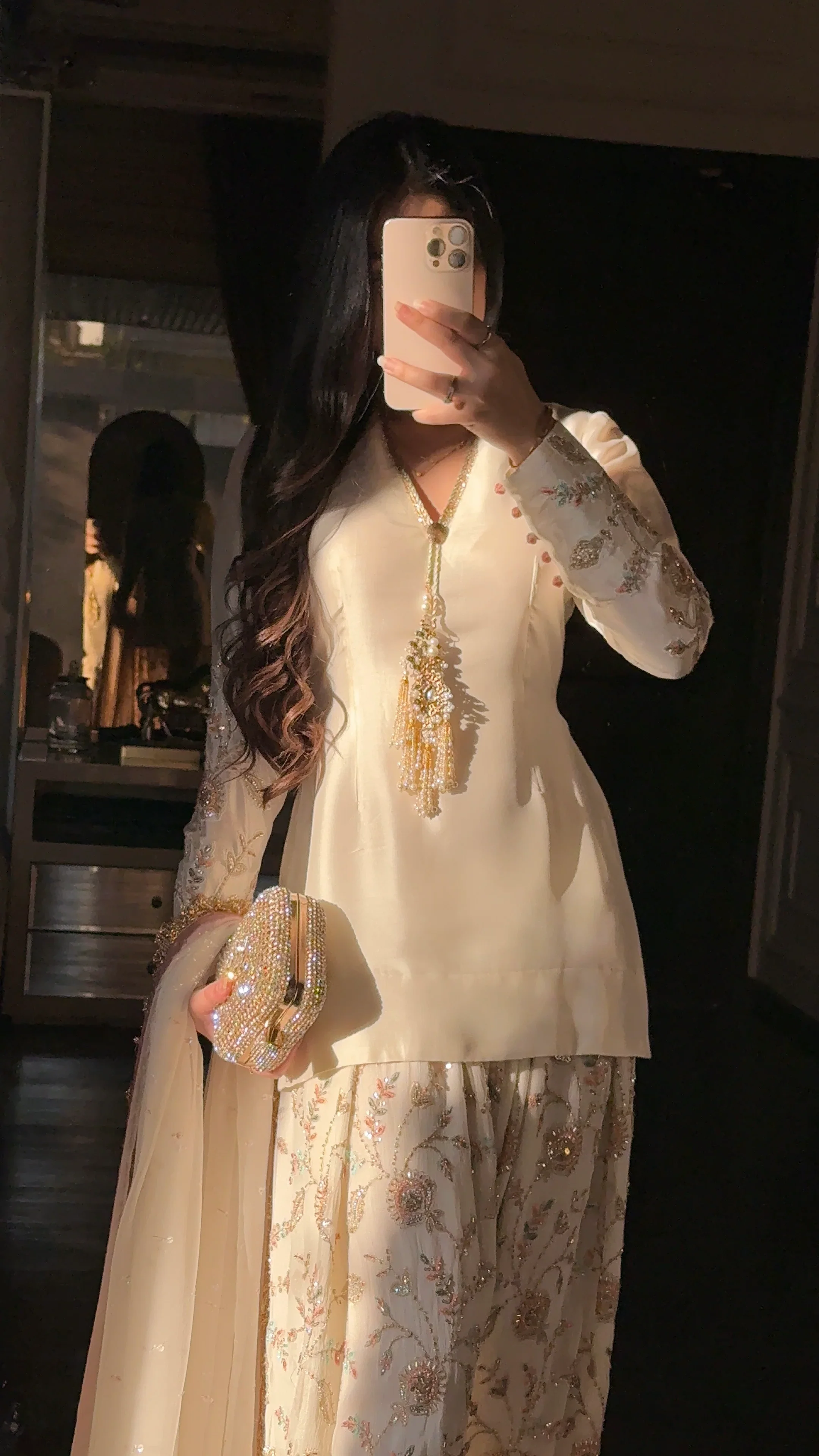Noor Ivory Luxe Embroidered Shalwar Suit Set - Image 5