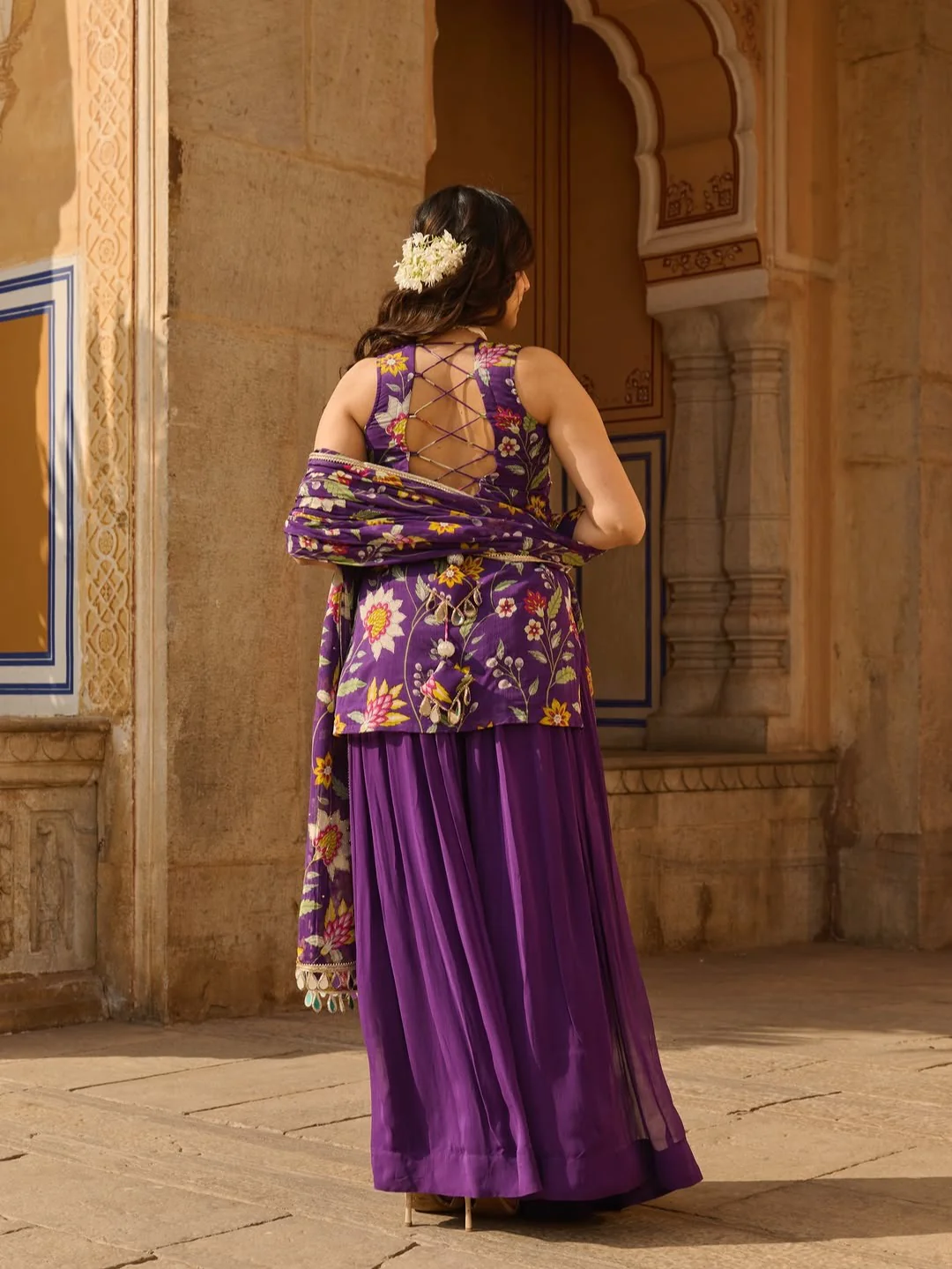 Pihu Festive Wear Floral Ethnic Suit - Image 4