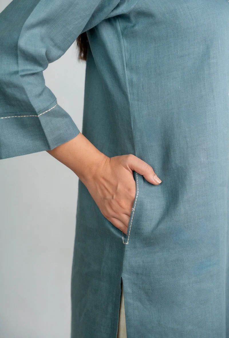 Rahi Classic Linen Kurta & Pants - Image 4