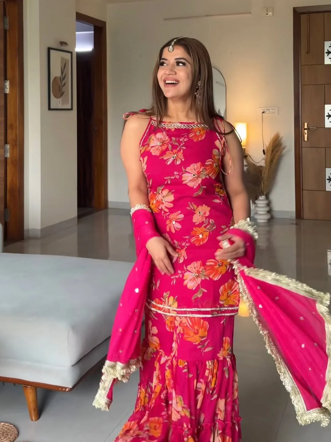 Ruhani Floral Sharara Set - Image 8