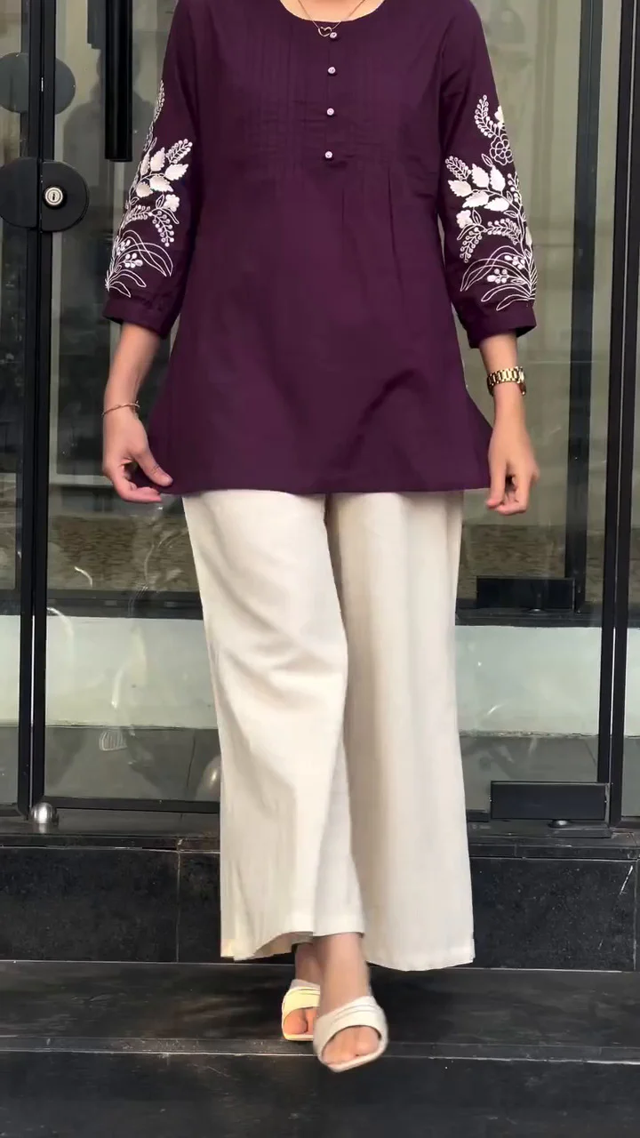 Vrinda Minimal Style Teal Co-ord Set - Image 4